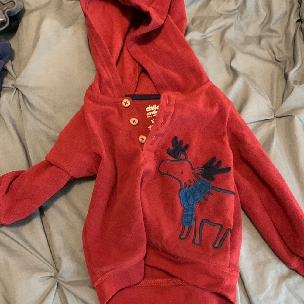 red moose jacket with buttons soft
